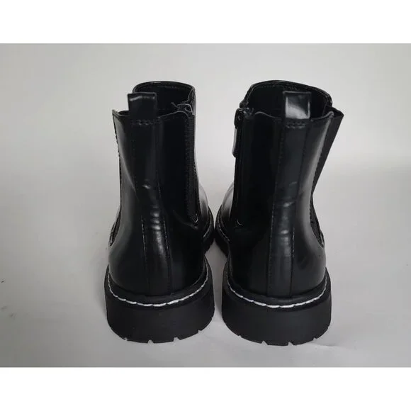 Torrid Black Faux Leather Chelsea Bootie (WW). Size 8WW - Picture 4 of 11
